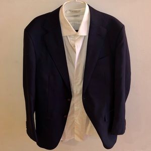 Suit Supply navy suit & button down